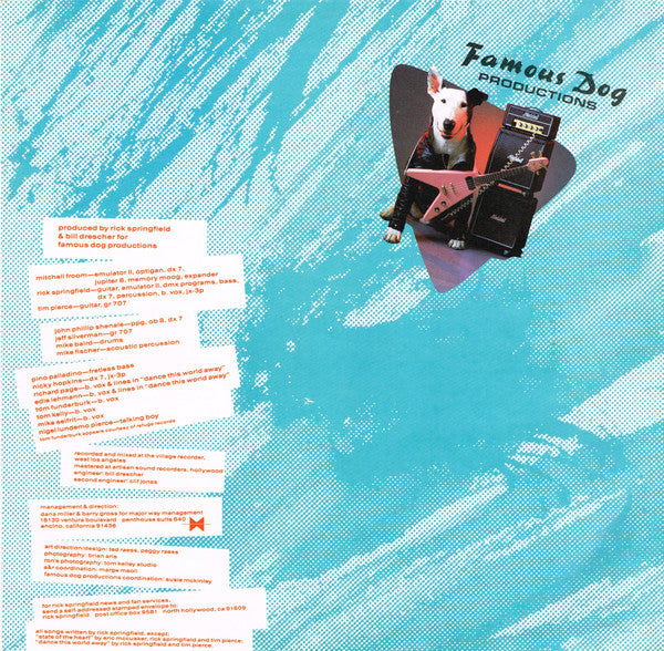 Rick Springfield : Tao (LP, Album)