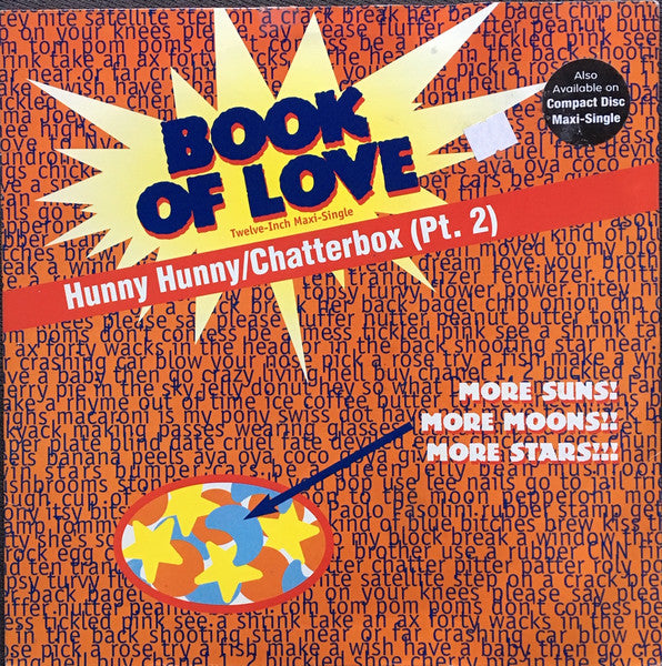 Book Of Love : Hunny Hunny / Chatterbox (Pt. 2) (12", Maxi)