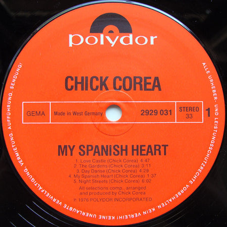 Chick Corea : My Spanish Heart (2xLP, Album, RE)