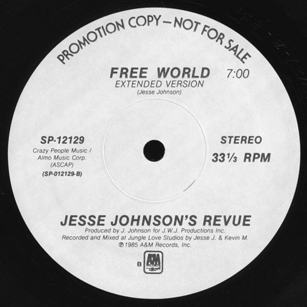 Jesse Johnson's Revue : Can You Help Me (12", Single, Promo)