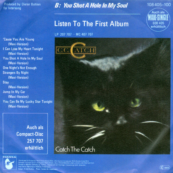 C.C. Catch : Heartbreak Hotel (7", Single)