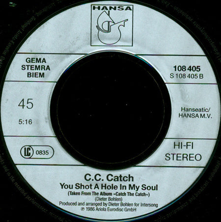 C.C. Catch : Heartbreak Hotel (7", Single)