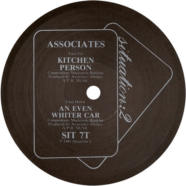 The Associates : Kitchen Person (12", Single)