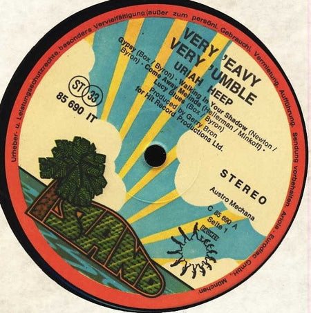 Uriah Heep : ...Very 'Eavy ...Very 'Umble (LP, Album, RE, Gat)