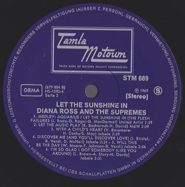 The Supremes : Let The Sunshine In (LP, Album)
