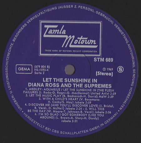 The Supremes : Let The Sunshine In (LP, Album)