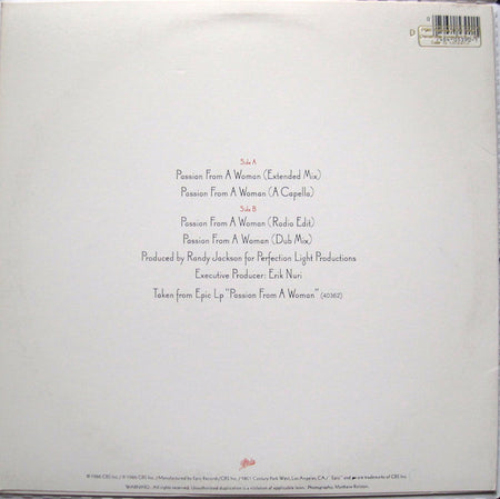 Krystol : Passion From A Woman (12", Single, Promo)
