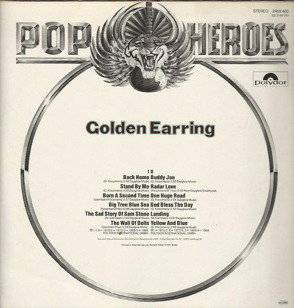 Golden Earring : Pop Heroes  (LP, Comp)