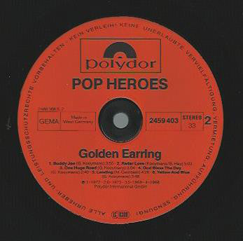 Golden Earring : Pop Heroes  (LP, Comp)