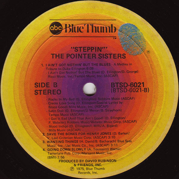 Pointer Sisters : Steppin' (LP, Album)