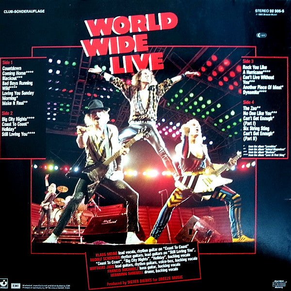 Scorpions : World Wide Live (2xLP, Album, Club)