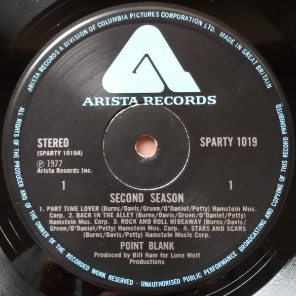 Point Blank (9) : Second Season (LP, Album)