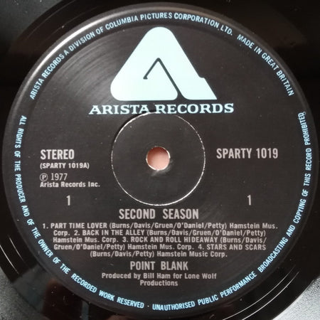 Point Blank (9) : Second Season (LP, Album)