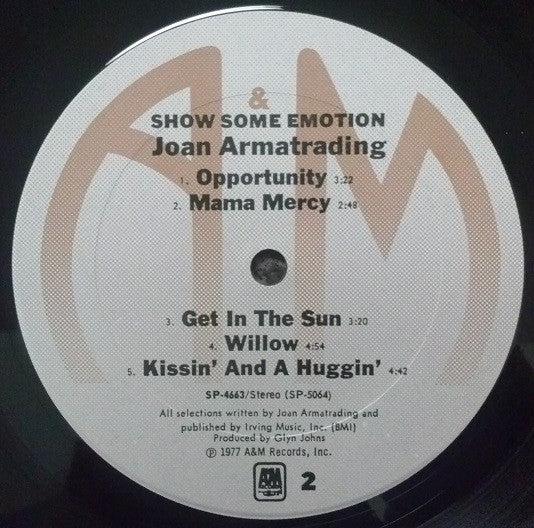 Joan Armatrading : Show Some Emotion (LP, Album, Pit)