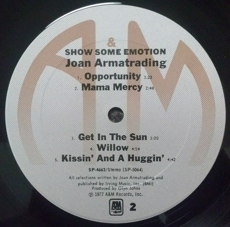 Joan Armatrading : Show Some Emotion (LP, Album, Pit)