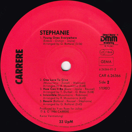 Stephanie (2) : Stephanie (LP, Album)