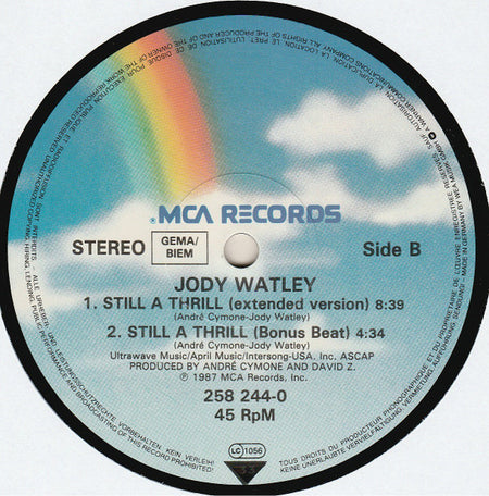 Jody Watley : Still A Thrill (12")