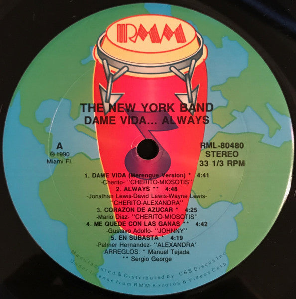 The New York Band : Dame Vida... Always (LP, Album)