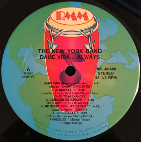 The New York Band : Dame Vida... Always (LP, Album)