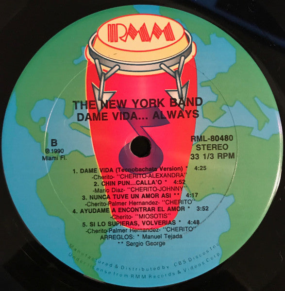 The New York Band : Dame Vida... Always (LP, Album)