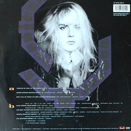 Phillip Boa & The Voodooclub : I Dedicate My Soul To You (& Live "Best Of 1987 - Bootleg-Walkman-Recordings") (10", Ltd)