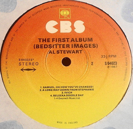 Al Stewart : The First Album (Bed-Sitter Images) (LP, Album, RE)