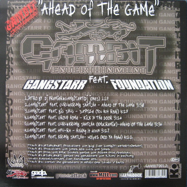 Gambit Entertainment Feat. Gang Starr Foundation : Ahead Of The Game (12")