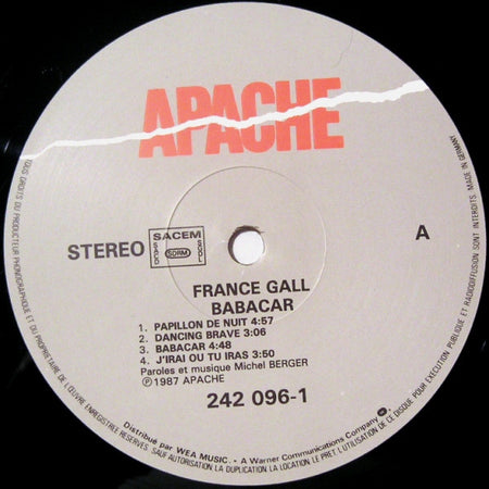 France Gall : Babacar (LP, Album, Tel)