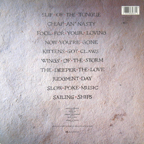 Whitesnake : Slip Of The Tongue (LP, Album)