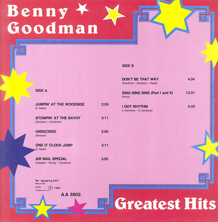 Benny Goodman : Greatest Hits (LP, Comp)