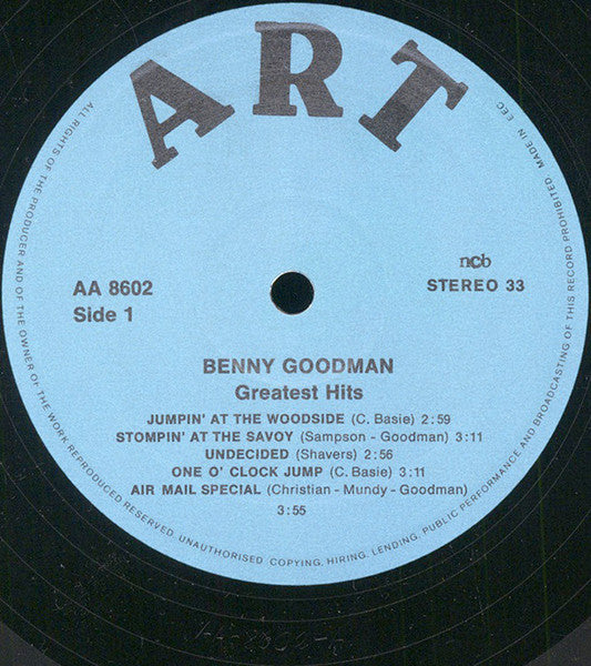 Benny Goodman : Greatest Hits (LP, Comp)