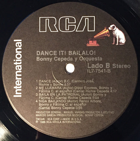 Bonny Cepeda Y Su Orquesta : Dance It! Bailalo! (LP, Album)