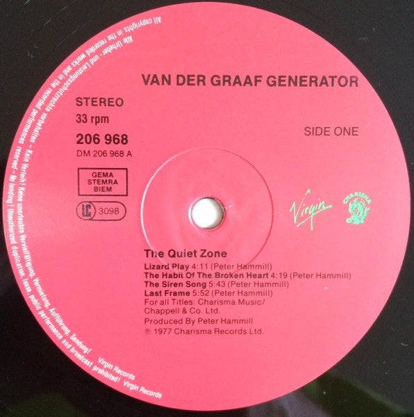 Van Der Graaf Generator : The Quiet Zone / The Pleasure Dome (LP, Album, RE)