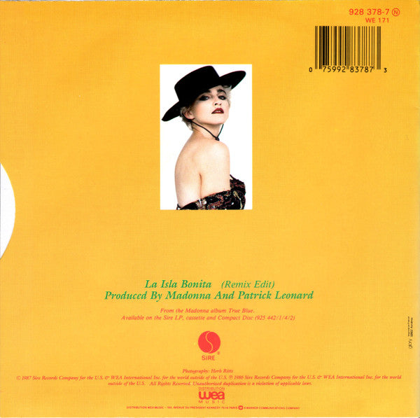 Madonna : La Isla Bonita (7", Single)