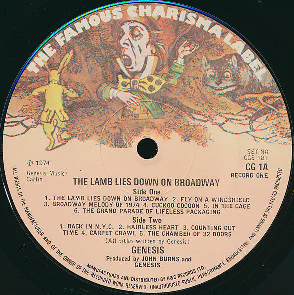 Genesis : The Lamb Lies Down On Broadway (2xLP, Album, RE, Ger)