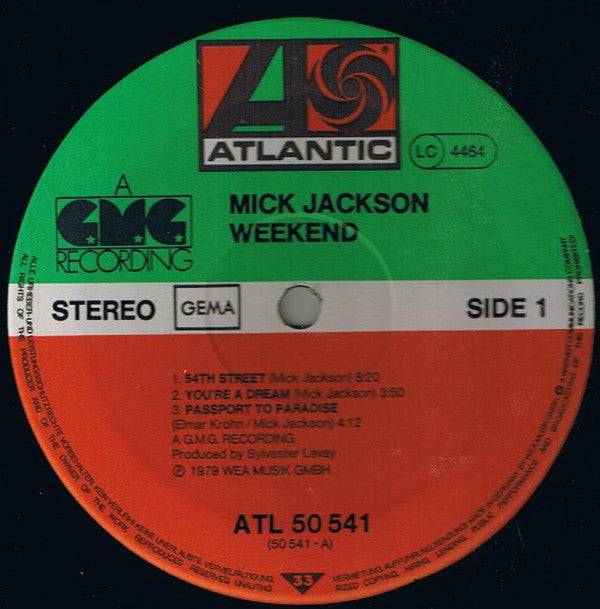 Mick Jackson : Weekend (LP, Album)