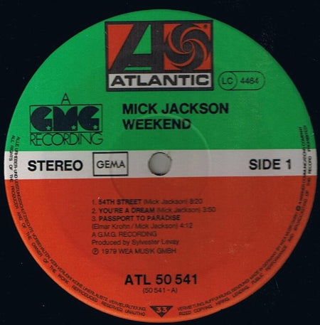 Mick Jackson : Weekend (LP, Album)