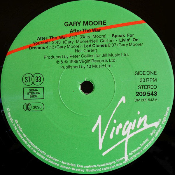 Gary Moore : After The War (LP, Album)