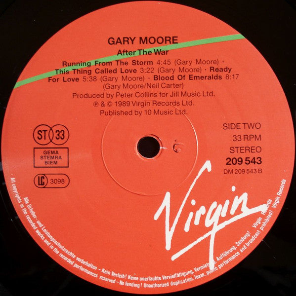 Gary Moore : After The War (LP, Album)