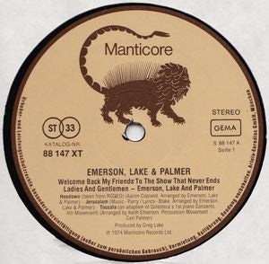 Emerson, Lake & Palmer : Welcome Back My Friends To The Show That Never Ends - Ladies And Gentlemen (3xLP, Album, RE)