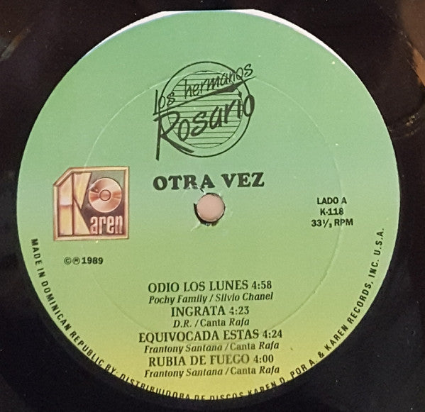 Los Hermanos Rosario :  Otra Vez (LP, Album)