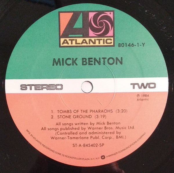Mick Benton : Mick Benton (12", MiniAlbum)