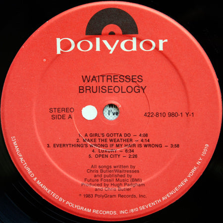 The Waitresses : Bruiseology (LP, Album, 53 )
