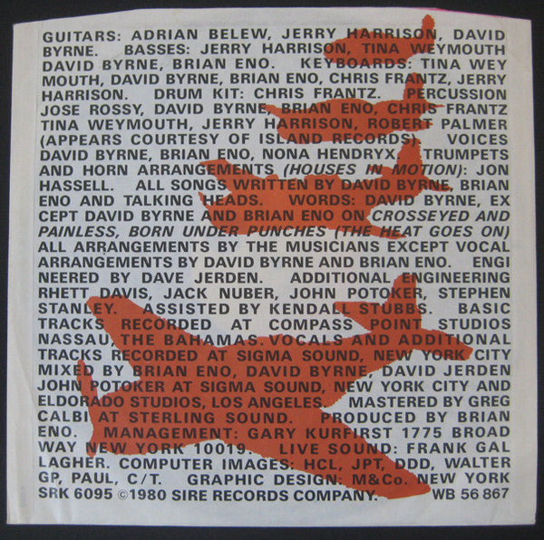 Talking Heads : Remain In Light (LP, Album, RE)