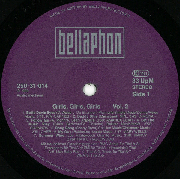Various : Girls, Girls, Girls Vol. 2 (LP, Comp)