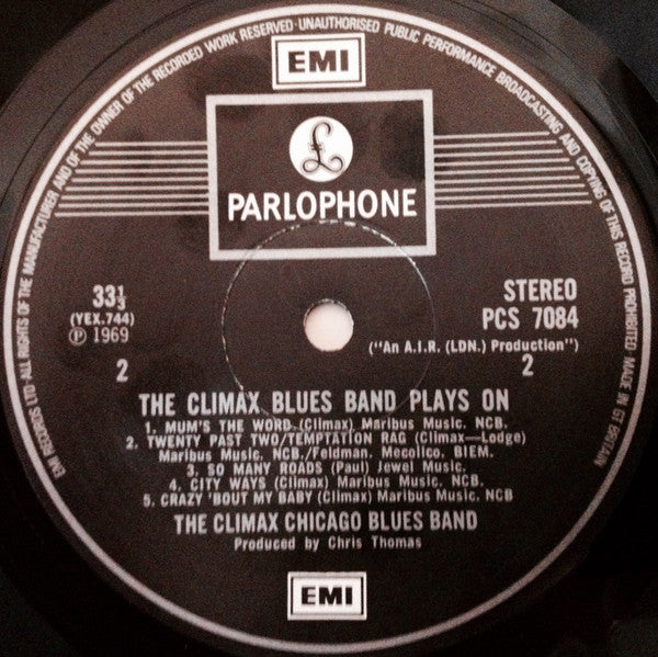 The Climax Blues Band* : Plays On (LP, Album, RP)