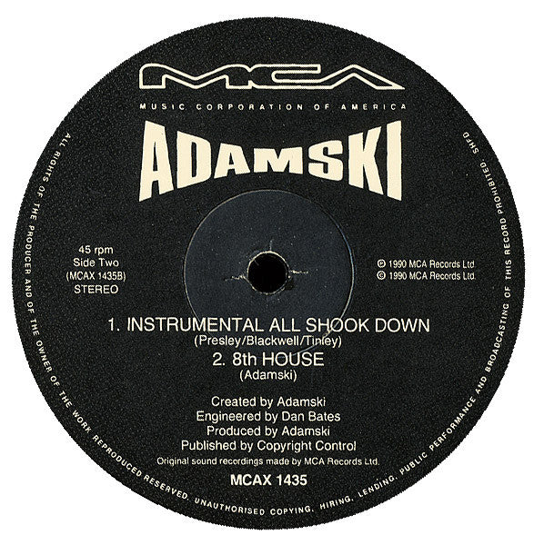 Adamski : The Space Jungle (Earthquake Remix) (12", Single)