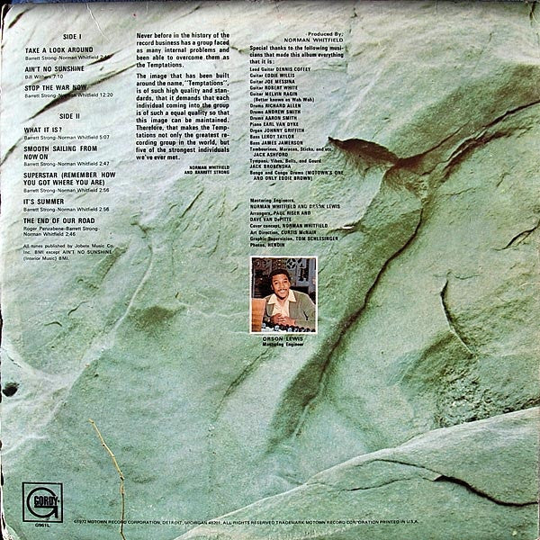 The Temptations : Solid Rock (LP, Album, San)