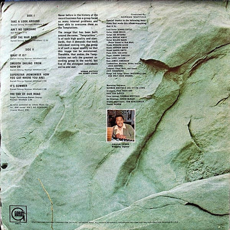 The Temptations : Solid Rock (LP, Album, San)