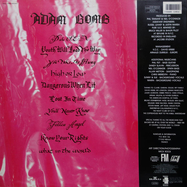 Adam Bomb : Pure S.E.X (LP, Album)
